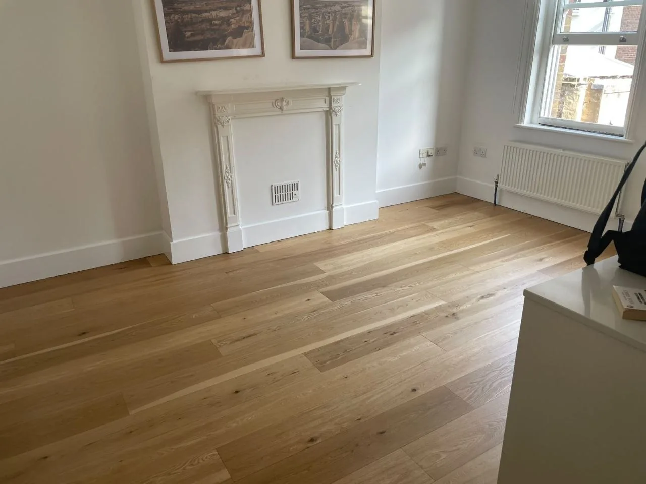Wood floor after restoration